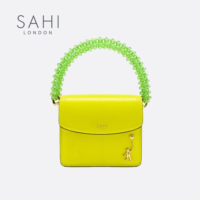 CALF LEATHER YELLOW MINI BAG image 3