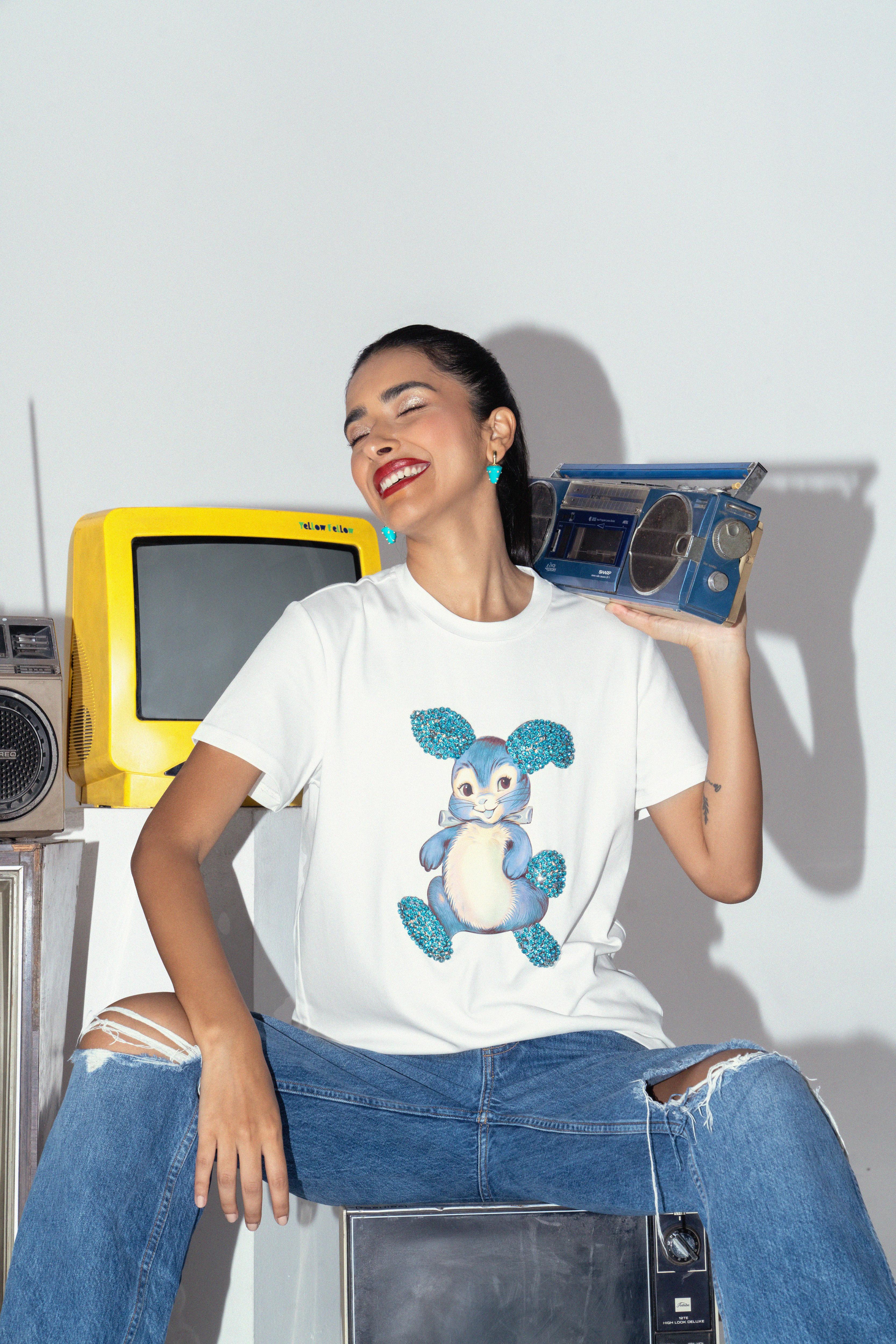 Pop Art Bunny Unisex T-Shirt