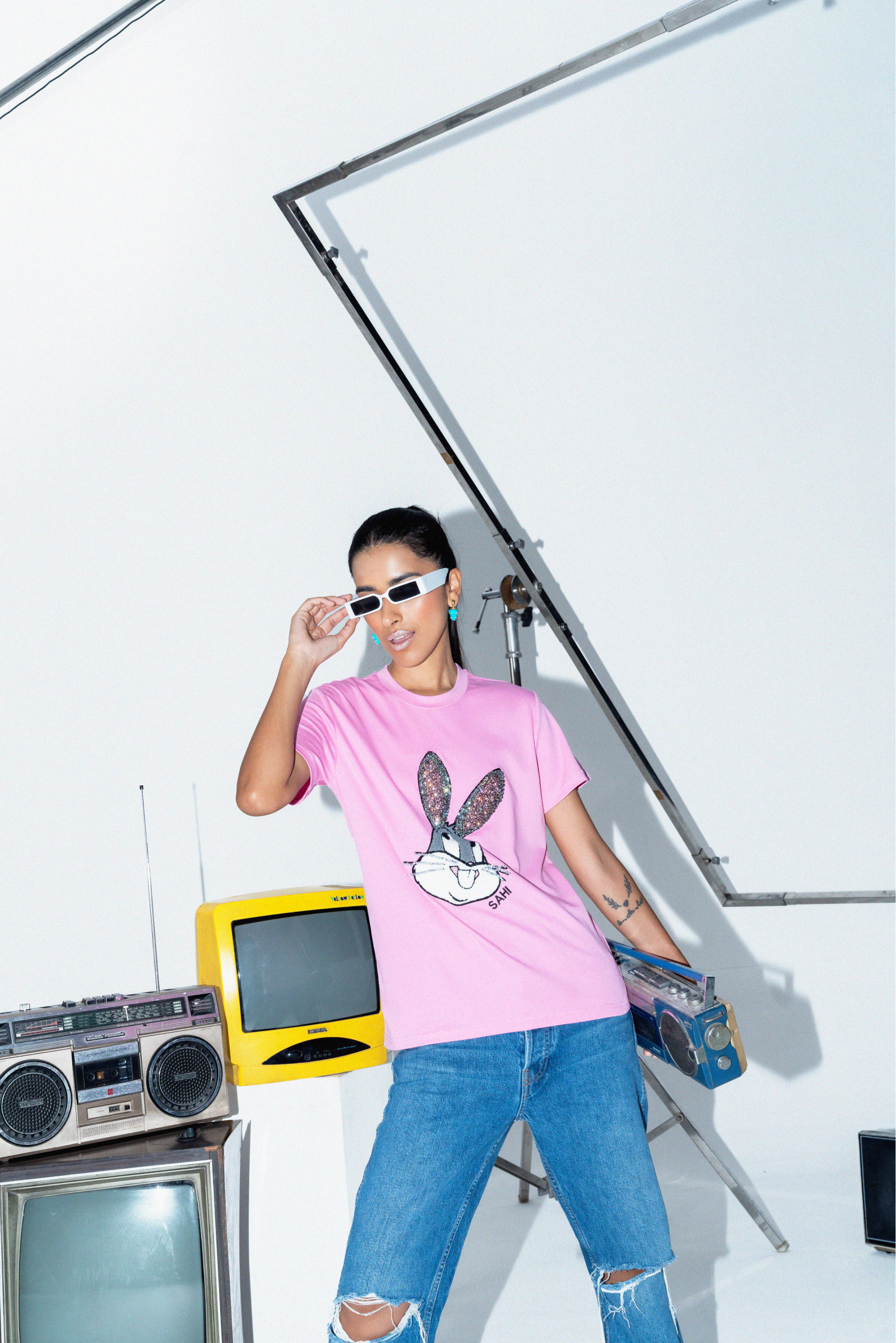 Pop Art Rabbit Unisex T-Shirt