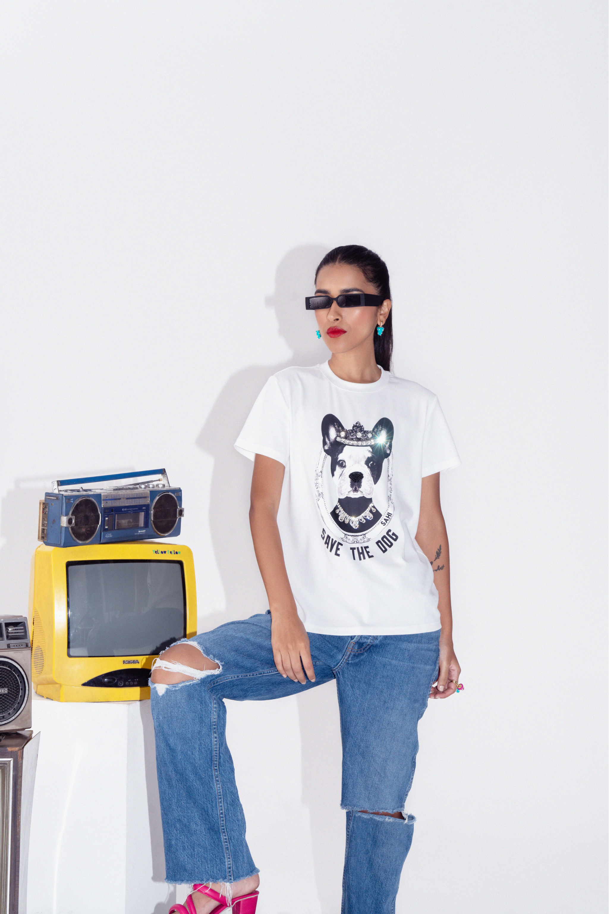 Pop Art Save the Dog Unisex T-Shirt