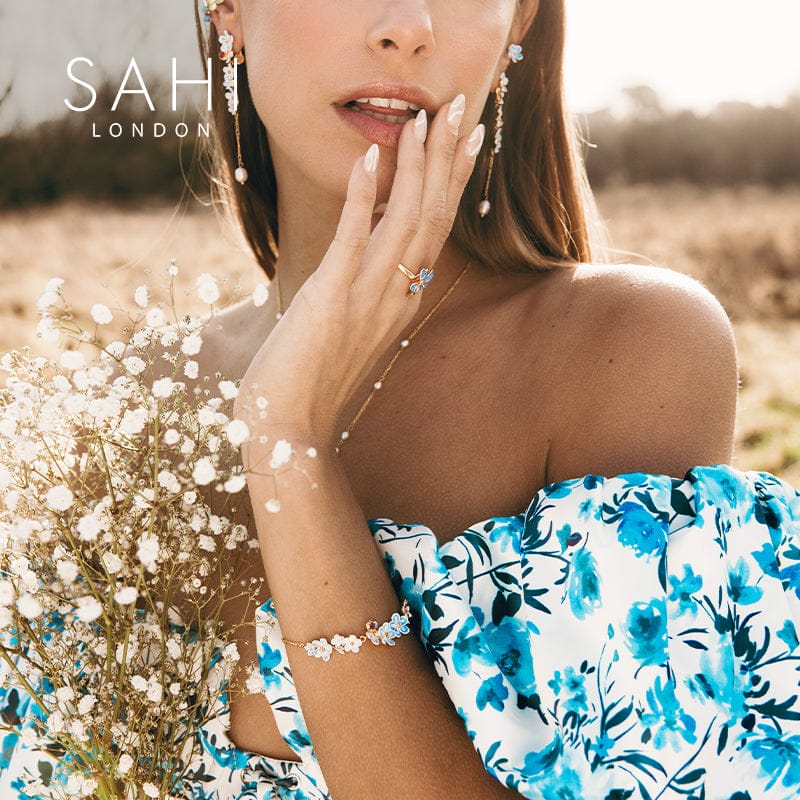 Forget Me Not Bracelet - Sahi London Check out our forget me not bracelet selection visit our unique forget me knot jewellery from sahi london UK online, this beautiful bracelet reflects the delicate charm of the forget me not, which symbolizes faithfulness so book your favorite jewellery and order now